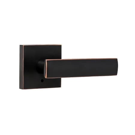 Weslock Utica Lever Privacy Lock with Adjustable Latch and Full Lip Strike Oil Rubbed Bronze Finish 007103131FR20